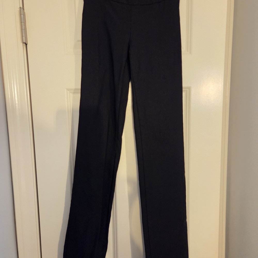 Iz Byer Black Straight-Leg Pull-On Pants